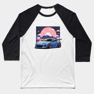 Subaru BRZ Car Art - Widebody Modified Stance JDM Car Baseball T-Shirt